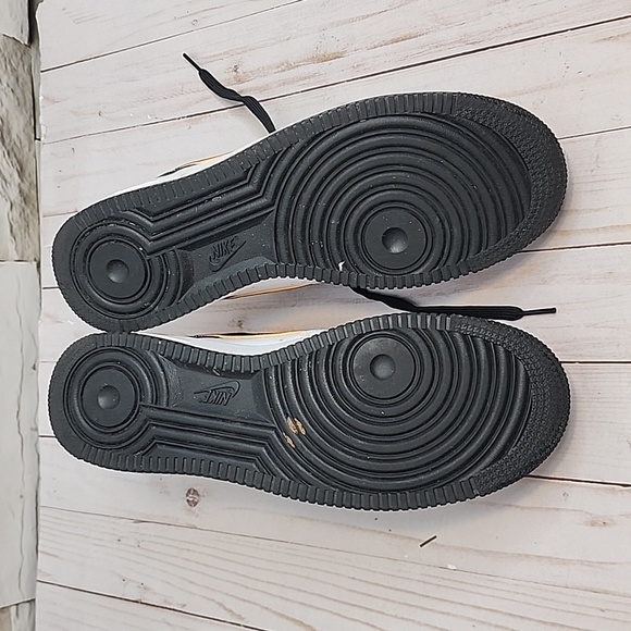 White Black and Orange Nike Air Force 1 - Picture 5 of 7